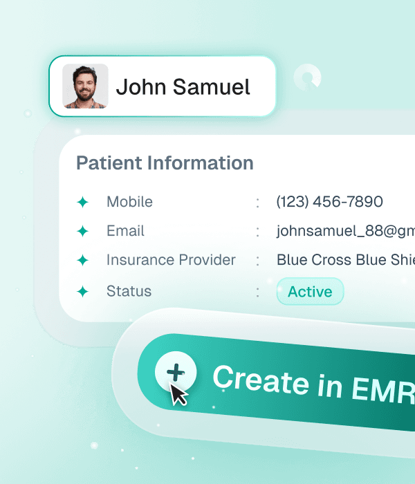 Create Patients Create Patients