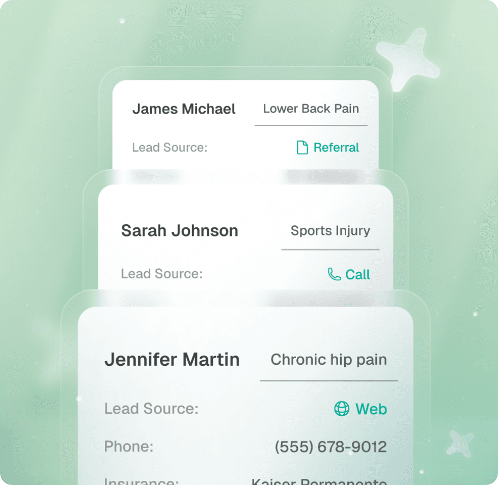 Lead Management Hub For Physiotherapy Offices Lead Management Hub For Physiotherapy Offices